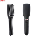 Multifunctional Hair Comb Brush Beard Straightener Hair Straighten Straightening Comb Hair Curler Quick Hair Styler For Men